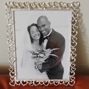 Fetco Silver Heart-Linked Photo Frame